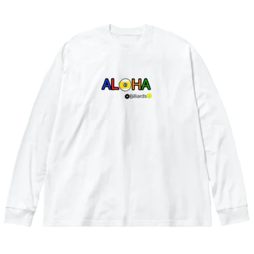 ALOHA Billiards ビリヤード デザイン ビッグシルエットロングスリーブTシャツ