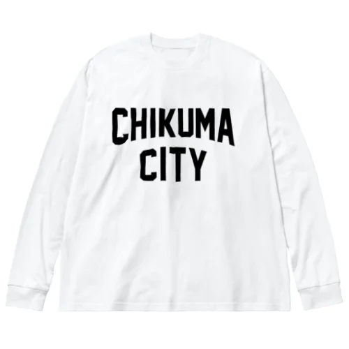 千曲市 CHIKUMA CITY ビッグシルエットロングスリーブTシャツ