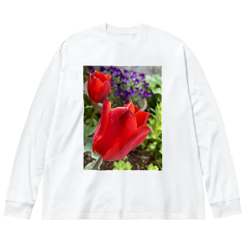 チューリップ⸜🌷︎⸝ ビッグシルエットロングスリーブTシャツ