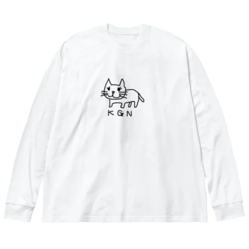 【KGN】気まぐれニャンコ Big Long Sleeve T-Shirt