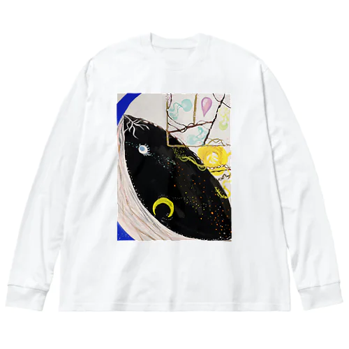 クジラと宇宙 Big Long Sleeve T-Shirt