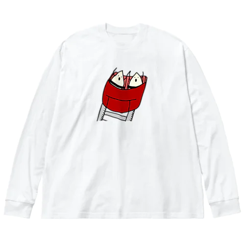 絶叫らっきょう ビッグシルエットロングスリーブTシャツ