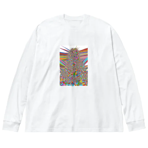 Voronoi-MonaLiza ビッグシルエットロングスリーブTシャツ