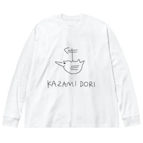 御高野TEAシャツ KAZAMIDORI ビッグシルエットロングスリーブTシャツ