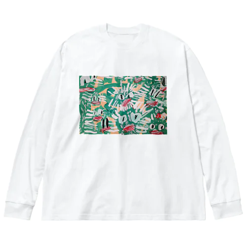 サボサボテン ビッグシルエットロングスリーブTシャツ