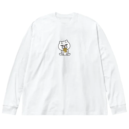 ウザ～～い猫　タイ焼き ビッグシルエットロングスリーブTシャツ