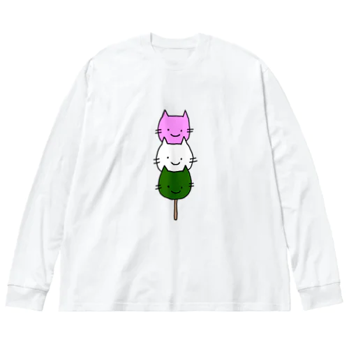 さんしょくねこだんご Big Long Sleeve T-Shirt