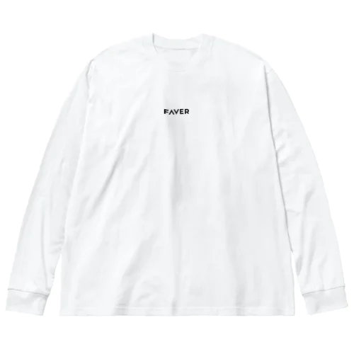 FAVER-simplelogo ビッグシルエットロングスリーブTシャツ