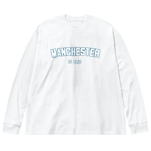 MANCHESTER IS BLUE ビッグシルエットロングスリーブTシャツ