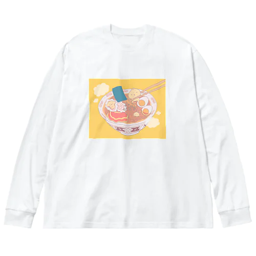 ぷかぷかラーメン Big Long Sleeve T-Shirt