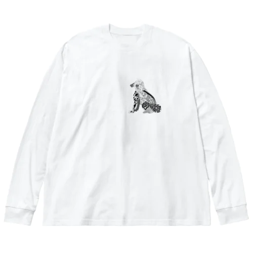 ゼンタングル（犬） Big Long Sleeve T-Shirt