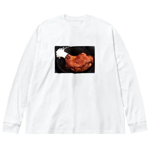 あの日のチキン ビッグシルエットロングスリーブTシャツ