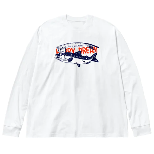 **サーモン サモタンの夢 ビッグシルエットロングスリーブTシャツ