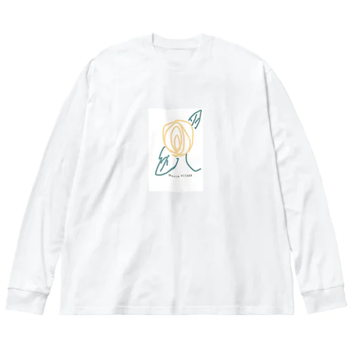 Yellow ROSE シリーズ ビッグシルエットロングスリーブTシャツ