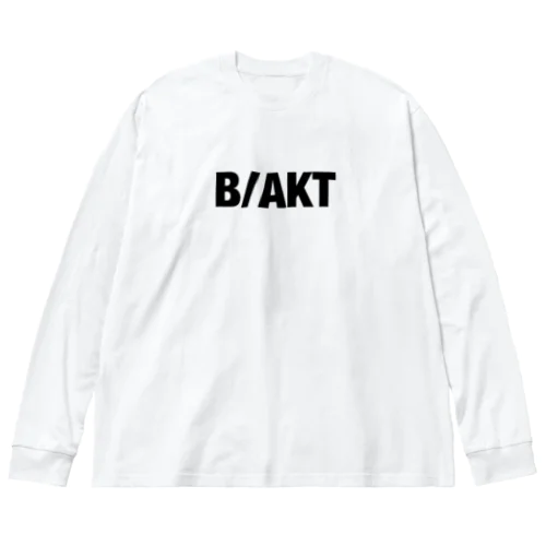 B/AKT　黒文字 Big Long Sleeve T-Shirt