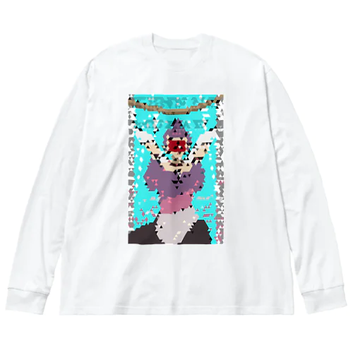 天の迎え　〜TENNNOMUKAE〜　三角ピクセレートver Big Long Sleeve T-Shirt