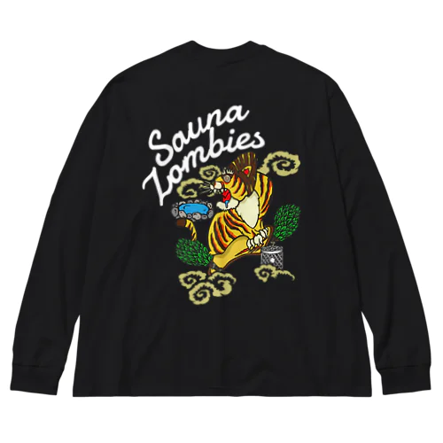 SAUNA ZOMBIES-Giddy Tiger LONG SLEEVE T- ビッグシルエットロングスリーブTシャツ