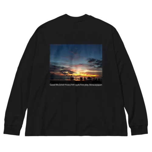 ボラカイサンセット Big Long Sleeve T-Shirt