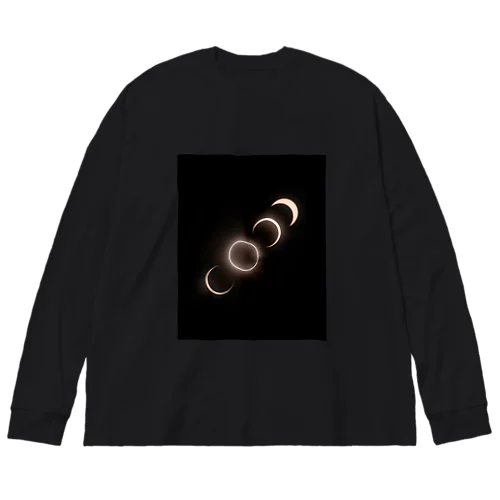 金環日食 - Annular Solar Eclipse - ビッグシルエットロングスリーブTシャツ