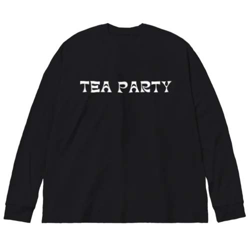 TEA PARTY フロントロゴ ビッグシルエットロングスリーブTシャツ Black Big Long Sleeve T-Shirt