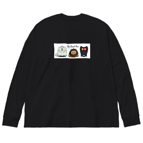 The Peach Boy' カラー ビッグシルエットロングスリーブTシャツ