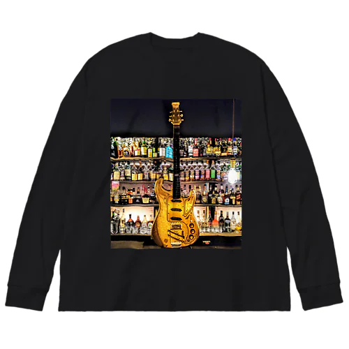 Guitar & Alcohol ビッグシルエットロングスリーブTシャツ