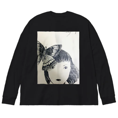 蝶と花 루즈핏 롱 슬리브 티셔츠