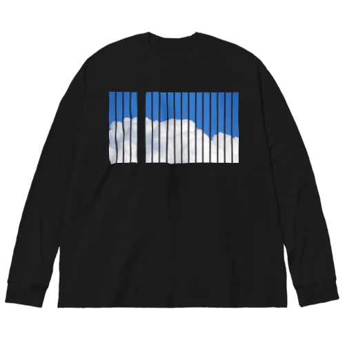 シマシマ雲雲 Big Long Sleeve T-Shirt