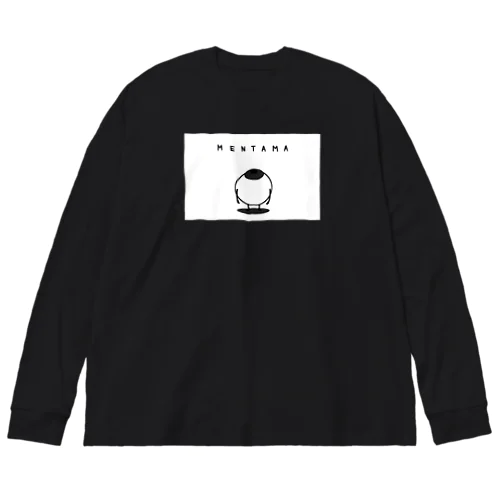 目ん玉(くろ) ビッグシルエットロングスリーブTシャツ