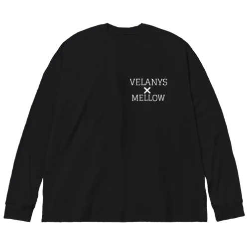 VELANYS×MELLOWコラボ　Wロゴ ビッグシルエットロングスリーブTシャツ