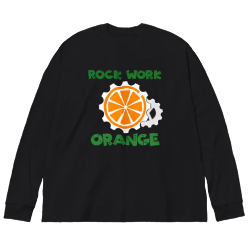 ROCK WORK ORANGE Big Long Sleeve T-Shirt