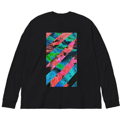 サイケ風 Big Long Sleeve T-Shirt