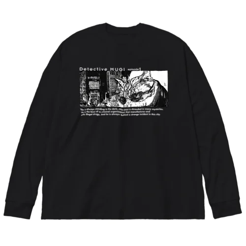 博士ネコ ビッグシルエットロングスリーブTシャツ