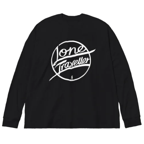 一人旅愛好家(濃色生地用) Big Long Sleeve T-Shirt