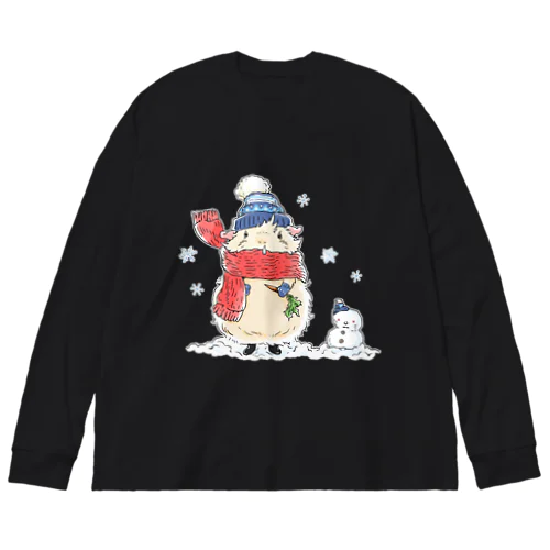 雪だるまとモルモット Big Long Sleeve T-Shirt