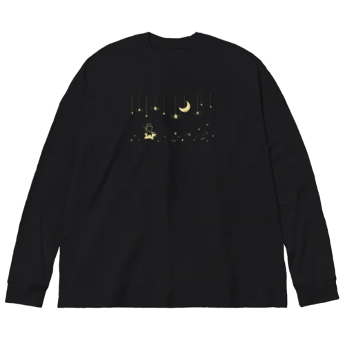 星をわたるネッコ ビッグシルエットロングスリーブTシャツ