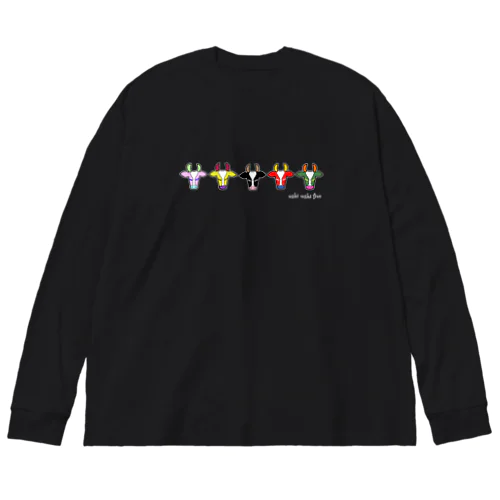 ウシウシファイブ/濃色 Big Long Sleeve T-Shirt