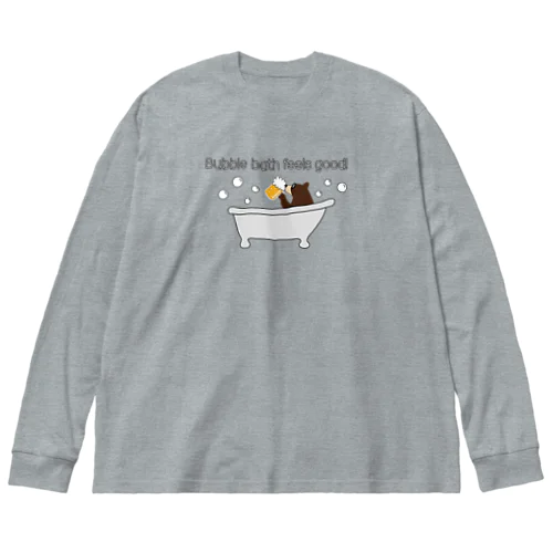 ビールベアー イン バブルバス Big Long Sleeve T-Shirt