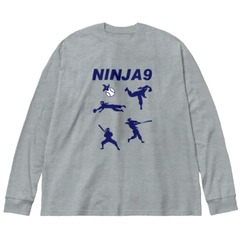 NINJA9 루즈핏 롱 슬리브 티셔츠