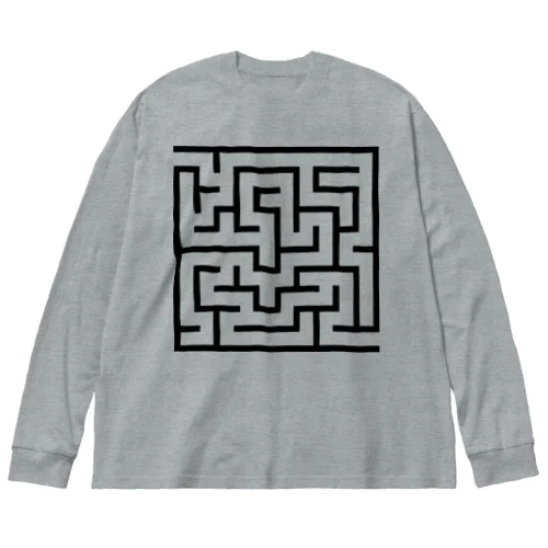 MAZE Black Big Long Sleeve T-Shirt