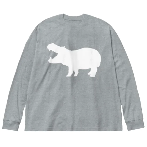 カバ_WHITE Big Long Sleeve T-Shirt