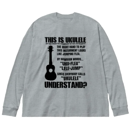 UKULELE ビッグシルエットロングスリーブTシャツ