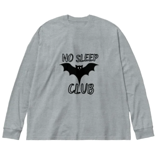 おもしろコウモリ寝ない Big Long Sleeve T-Shirt