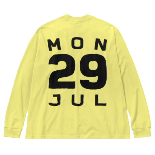 Monday, 29th July ビッグシルエットロングスリーブTシャツ