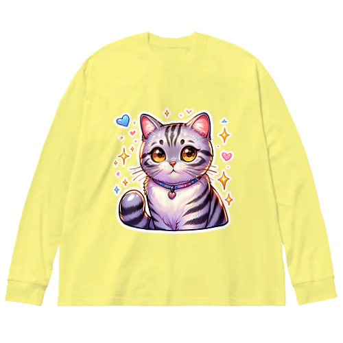 アメショーのメイちゃん　キュート猫シリーズ Big Long Sleeve T-Shirt