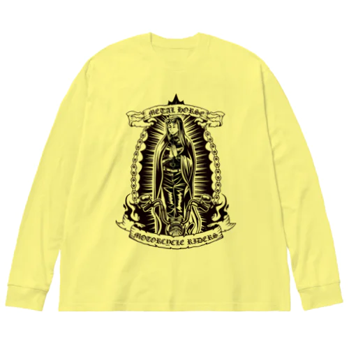 METAL HORSE バイカーマリア ブラック Big Long Sleeve T-Shirt