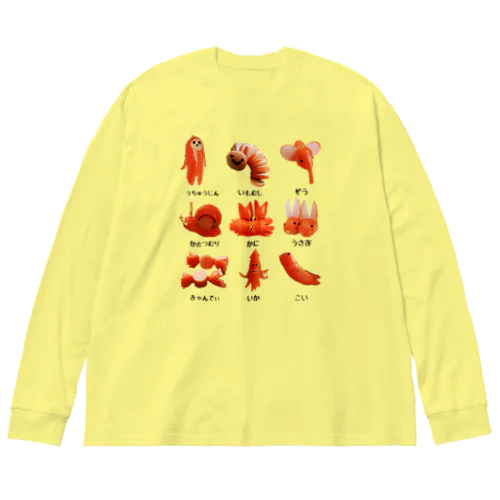 あかういんなーずかん Big Long Sleeve T-Shirt