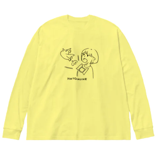 はとむね ビッグシルエットロングスリーブTシャツ