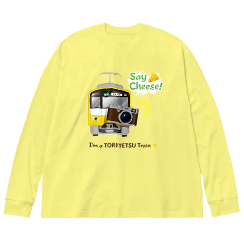 撮り鉄電車 ビッグシルエットロングスリーブTシャツ