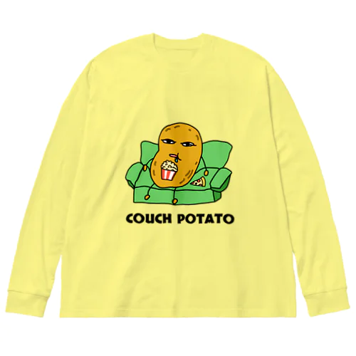 【おもしろ英語】カウチポテト Big Long Sleeve T-Shirt